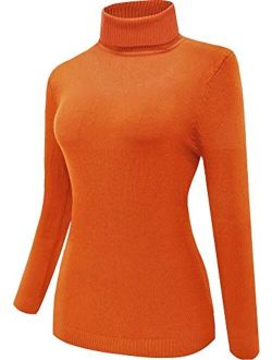 For G and PL Women Purple Orange Turtleneck Sweater