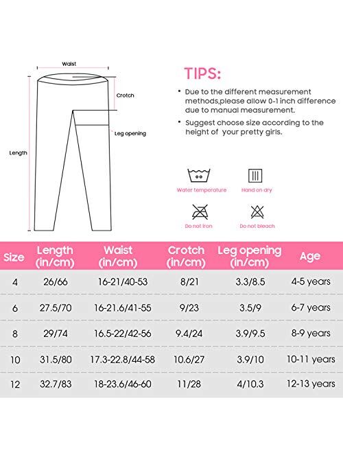 Kid Girls Unicorn Rainbow Mermaid Leggings Soft Stretchy Pants High Waist Slim Tights