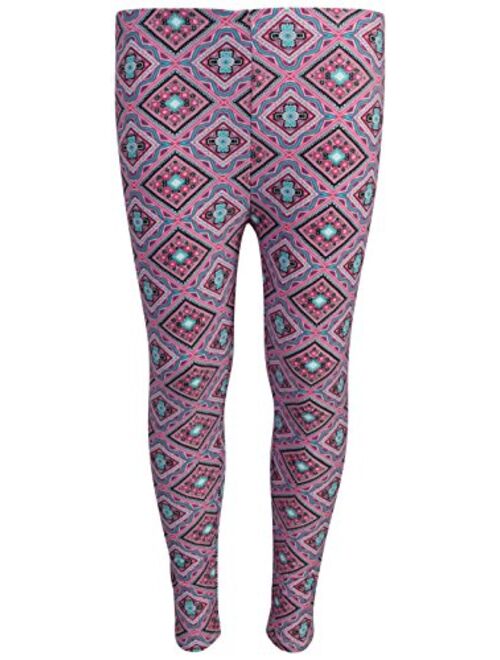 dELiAs 4 Pack Girls Basic Yummy Active Leggings (Solids & Prints)