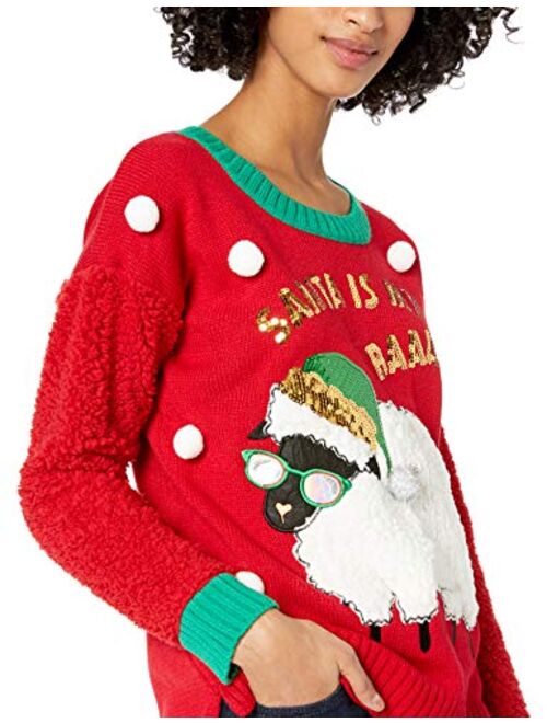 Blizzard Bay Juniors Jolly Santa Tunic Christmas Sweater