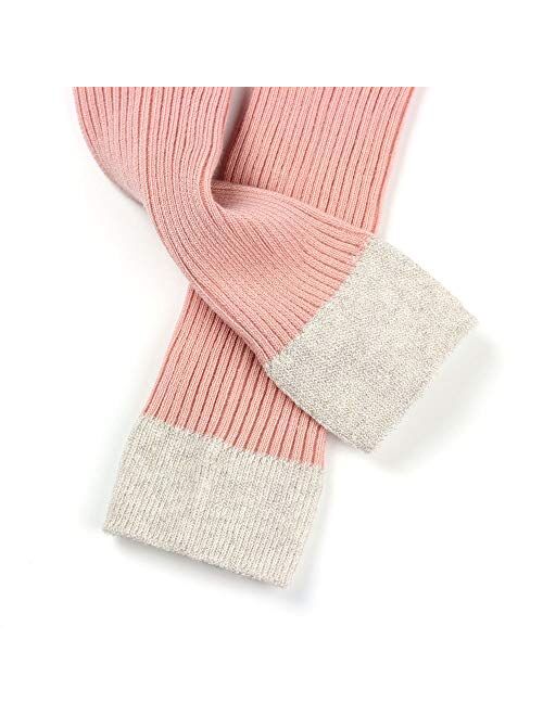 COTTON DAY 2 Pairs Rib Cotton Knit Kids Girls Fashion Footless Ankle Legging