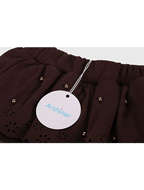 Arshiner Girls Tutu Skirt Leggings Pants in Cotton Toddler Legging Dress