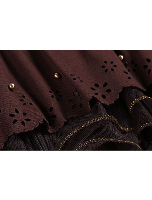 Arshiner Girls Tutu Skirt Leggings Pants in Cotton Toddler Legging Dress