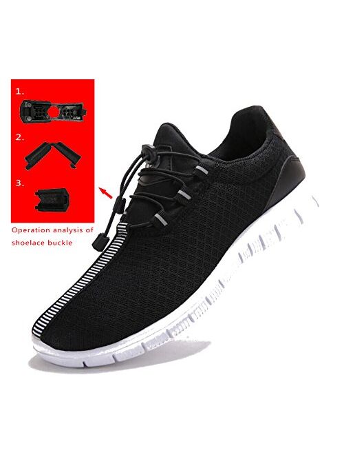 JUAN Men's Running Shoes Fashion Breathable Sneakers Mesh Soft Sole Casual Athletic Lightweight