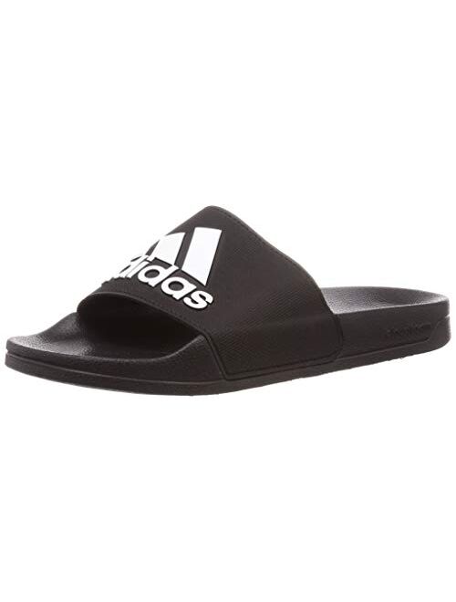 adidas Men Sandals Adilette Cloudfoam Plus Slides Beach Black F34770