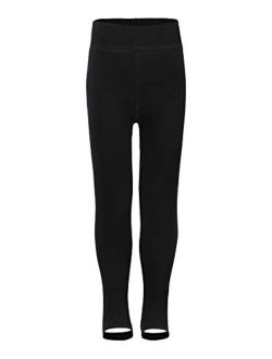 HowJoJo Girls Fleece Lined Leggings Warm Winter Footed Tights High Waist Leggings Pants