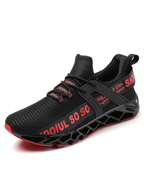 TSIODFO Men Sport Athletic Running Walking Shoes Runner Jogging Just So So Sneakers