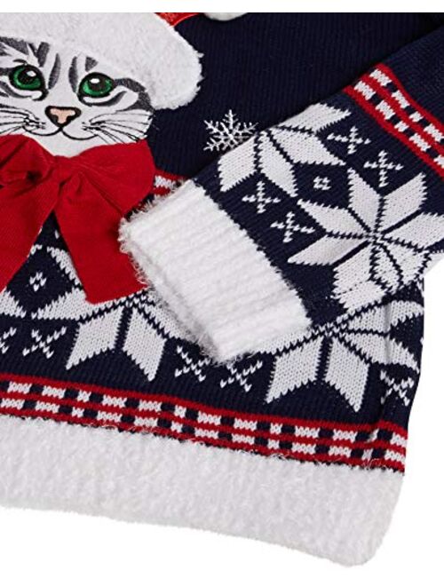 Blizzard Bay Women's Ugly Christmas Cat Sweater