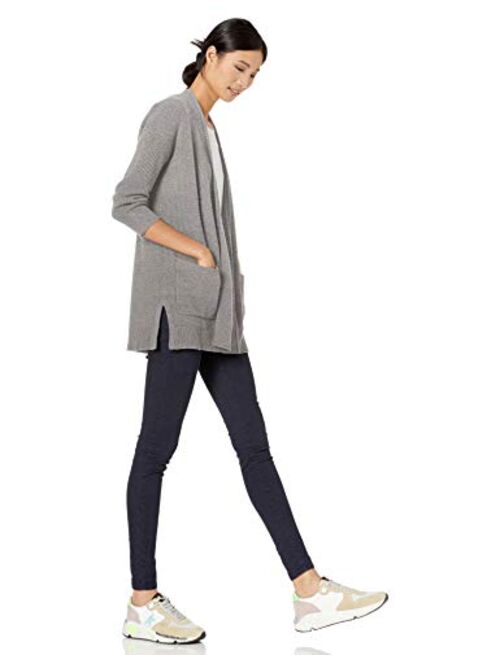 Amazon Brand - Goodthreads Women's Wool Blend 3/4-Sleeve Honeycomb Cocoon Sweater