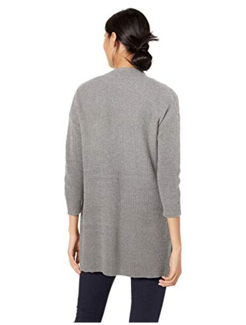 Amazon Brand - Goodthreads Women's Wool Blend 3/4-Sleeve Honeycomb Cocoon Sweater