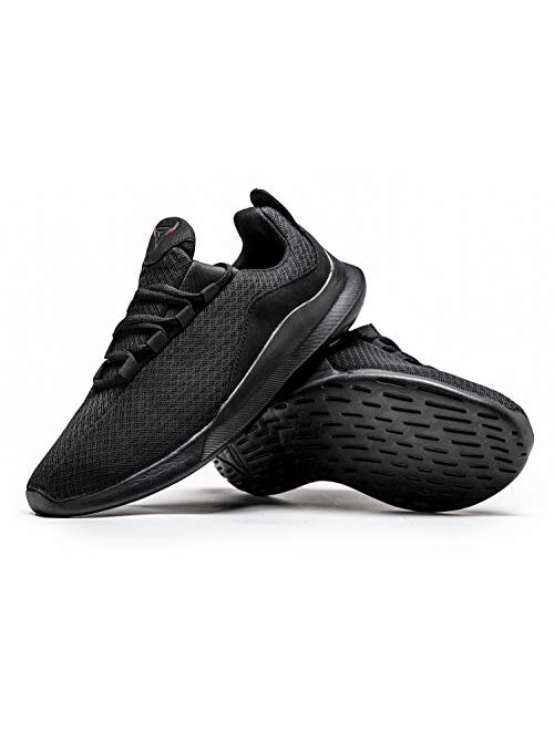 Yugumak Men's Walking Shoes Gym Lightweight Casual Sports Shoes Breathable Athletic Tennis Workout Running Sneakers