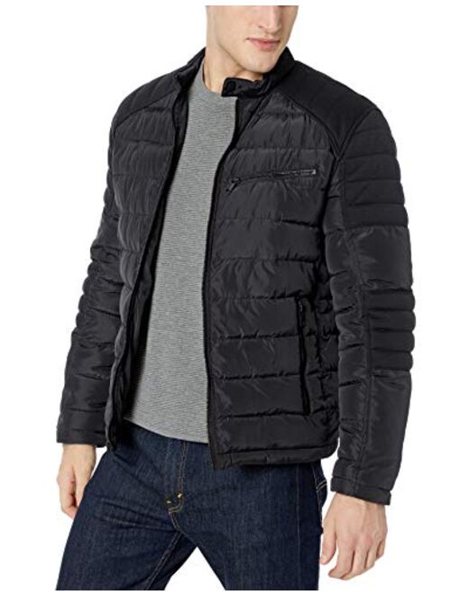 Marc New York by Andrew Marc mens Quinn Four Pocket Hooded Jacket