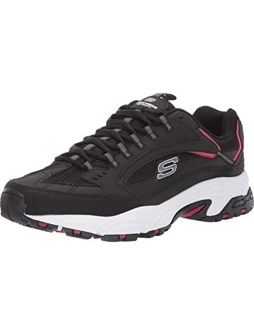 Skechers Leather Lace Up Stamina Cutback Colorful Trainers Shoes