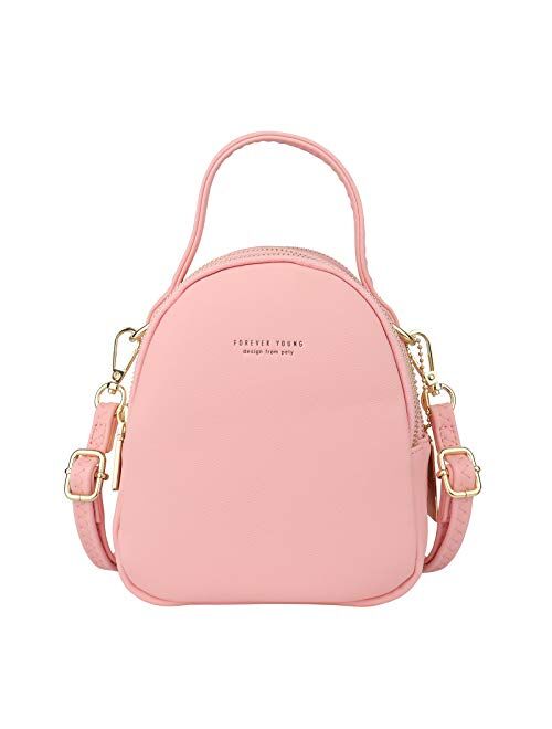 Aeeque Mini Backpack Purse for Women Crossbody Phone Bag Wallets Handbags Clutch