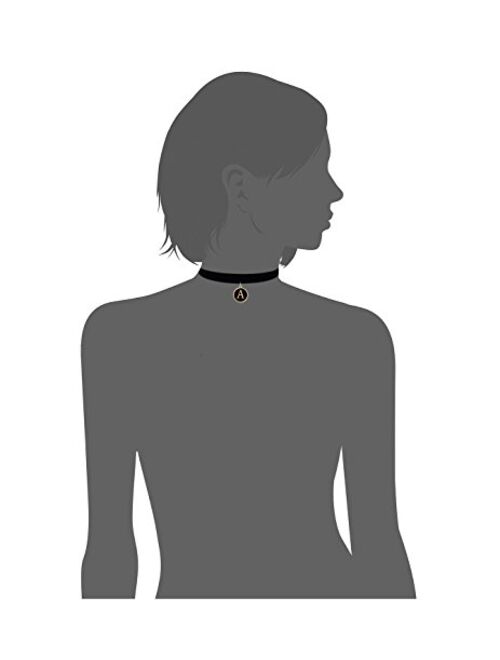 cozylife Black Velvet Choker,Cozlife Collars with Letter Pendant Necklace Chokers for Girls Women