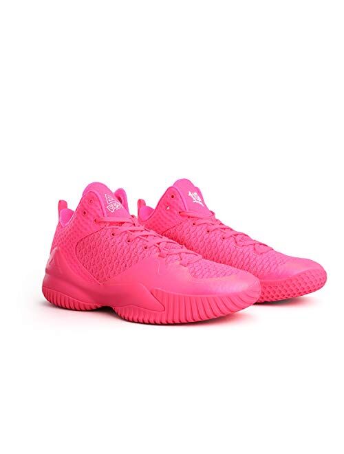 PEAK High Top Mens Basketball Shoes Lou Williams Streetball Master Breathable Non Slip Outdoor Sneakers Cushioning Workout Shoes for Fitness