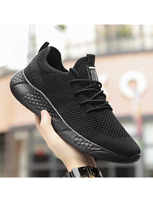 Damyuan Men's Sport Gym Running Shoes Walking Shoes Casual Lace Up Lightweight