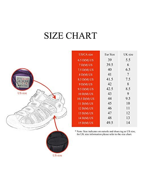 DREAM PAIRS Men's 160912-M-NEW Adventurous Summer Outdoor Sandals