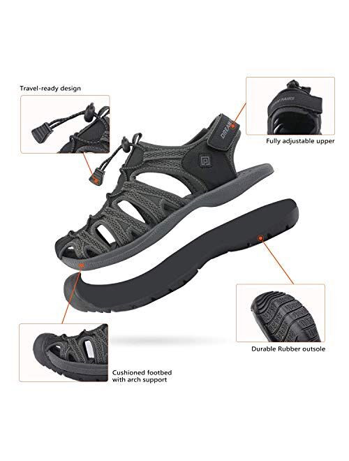 DREAM PAIRS Men's 160912-M-NEW Adventurous Summer Outdoor Sandals