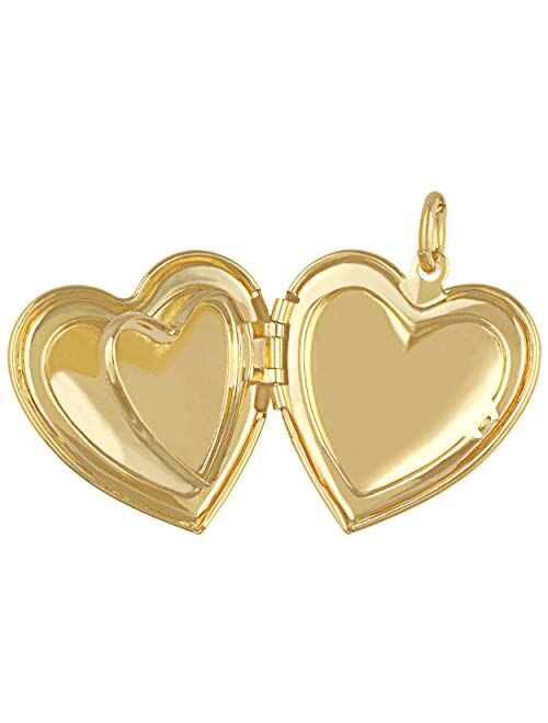 Lifetime Jewelry Antique Heart Locket Necklace That Holds Pictures 24k Gold Plated