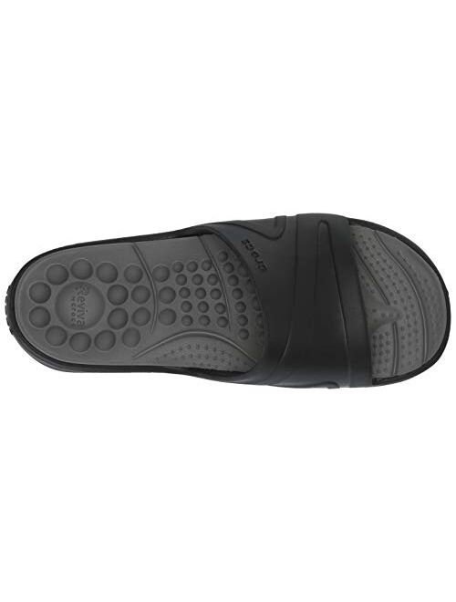 Crocs Men's and Women's Reviva Slide Sandals | Comfortable Slip On Sandals