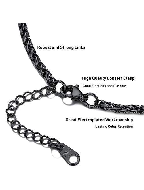 PROSTEEL Cross Necklace for Men Women, 316L Stainless SteelGold/Silver/Black/Rose Gold/Blue Tone, Hypoallergenic, Two Sizes, Come Gift Box