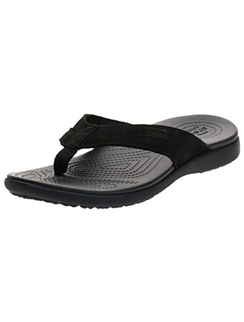 Crocs Men's Santa Cruz Canvas Flip Flop | Sandals for Men | Slip On Shoes