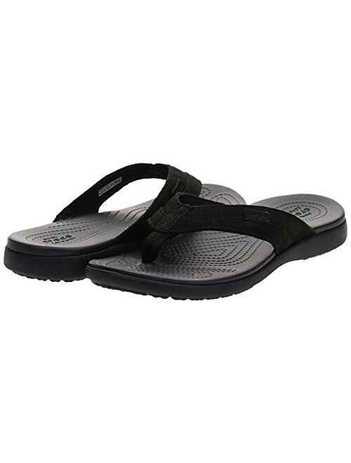 Crocs Men's Santa Cruz Canvas Flip Flop | Sandals for Men | Slip On Shoes