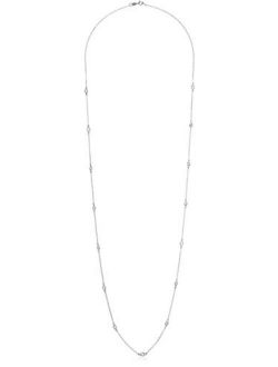 Sterling Silver AAA Cubic Zirconia Station Necklace