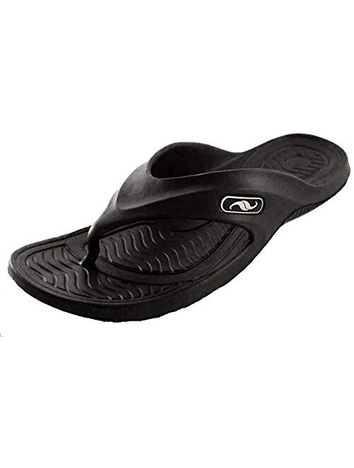 Gear One Men's Rubber Sandal Slipper Comfortable Shower Beach Shoe Slip On Flip Flop