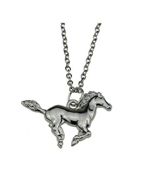 My Little Pony Pendant Silver Horse Necklace Best for Cowgirl Teen Girls Equestrian Birthday Gift Jewelry