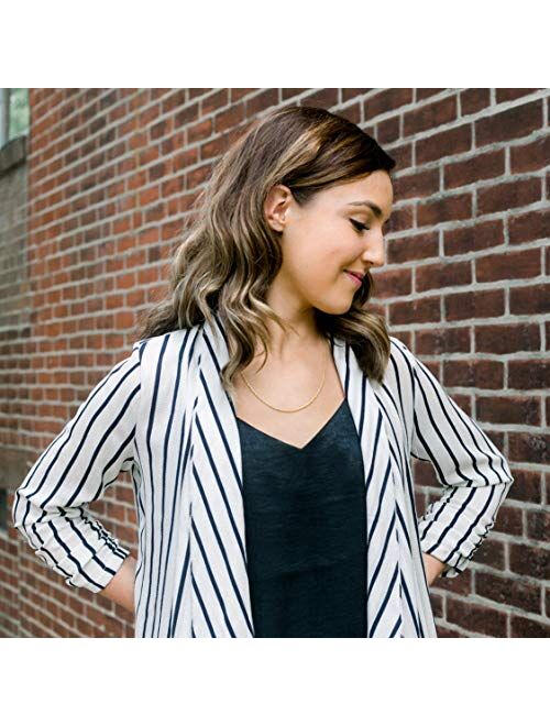 KISPER 18k Gold Over Stainless Steel Hip Hop Rope Chain Necklace 2-8mm, 14 36 inches