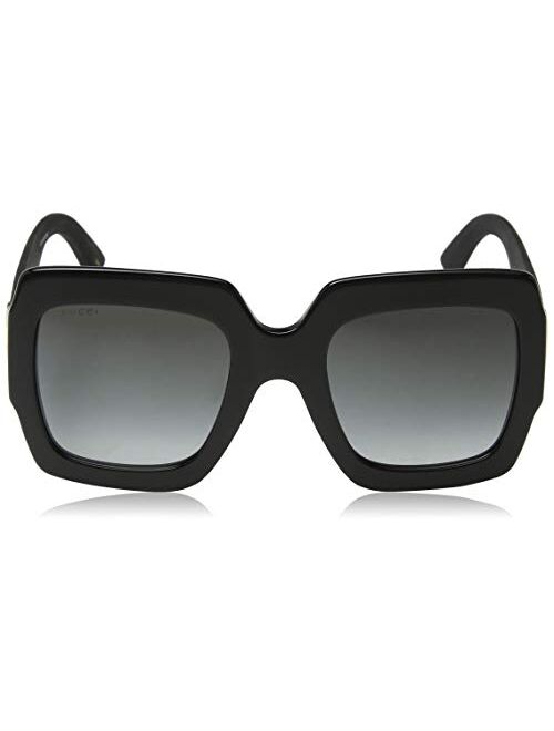 Gucci GG0102S 001 Black/Grey GG0102S Square Sunglasses Lens Category 3 Size 5