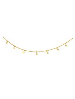 ROSTIVO Star Necklace for Women Trendy Star Necklace Choker for Girls (Gold)