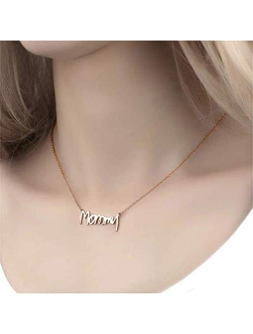 AsiaRhyme Brass Name Necklace Personalized Necklace,Customized Necklace 925 Sterling Silver Necklace for Women,Custom Name Necklace Made with Any Name