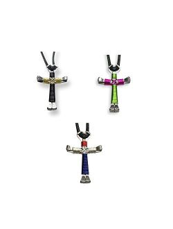 Multi-Colored Horseshoe Nail Crosses - You Pick Colors!