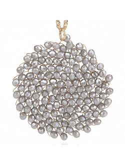 AMDXD Jewelry Alloy Pendant Necklaces Women Lucky Fairy 3.2X1.7CM