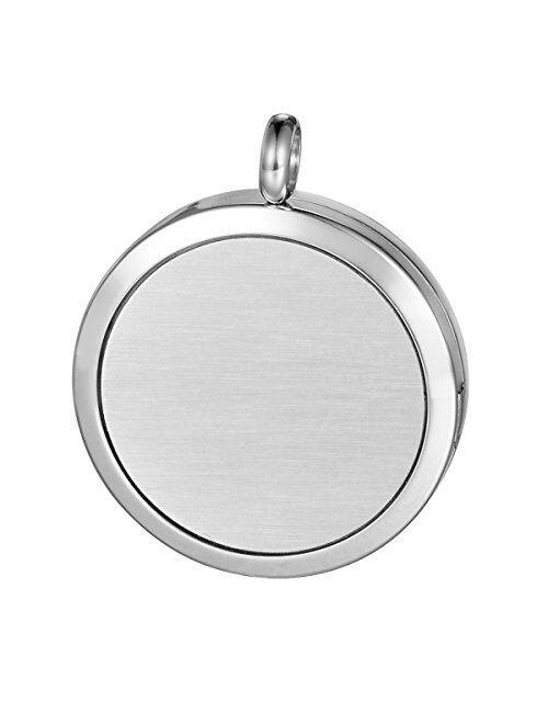 Horse 316L Surgical Grade Stainless Steel Locket Pendant HooAMI Aromatherapy Essential Oil Diffuser Necklace 24 Chain 12 Refill Pads