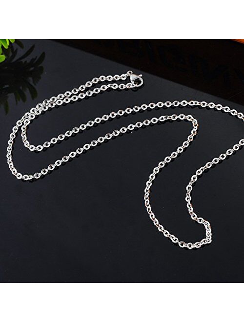 Horse 316L Surgical Grade Stainless Steel Locket Pendant HooAMI Aromatherapy Essential Oil Diffuser Necklace 24 Chain 12 Refill Pads
