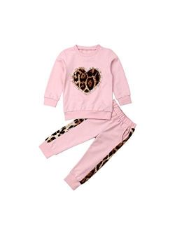 Toddler Girl Clothes Long Sleeves Shirt and Pants Outfit Toddler Girl Spring Fall Winter Clothing Set