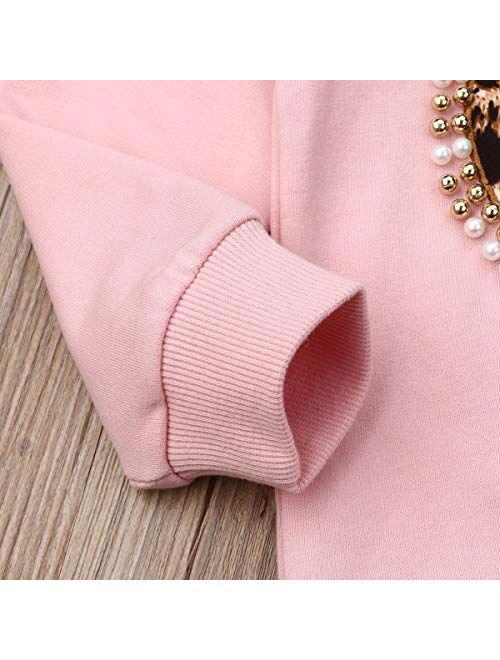 Toddler Girl Clothes Long Sleeves Shirt and Pants Outfit Toddler Girl Spring Fall Winter Clothing Set