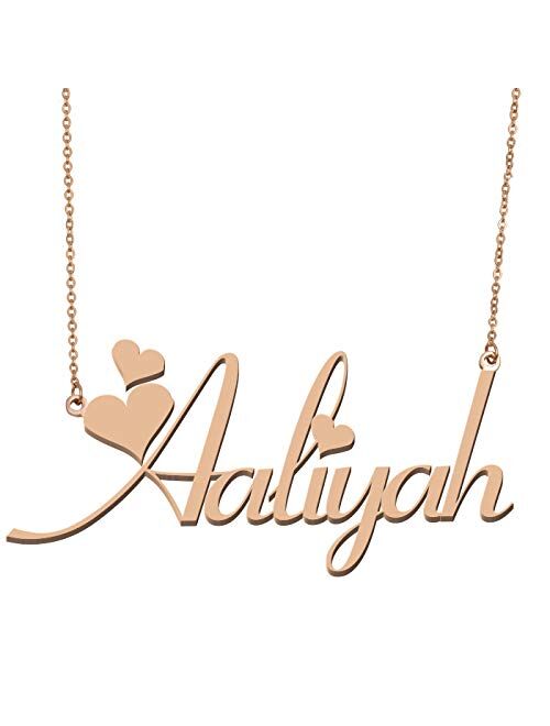 Aoloshow Women's Customized Custom Name Necklace Personalized