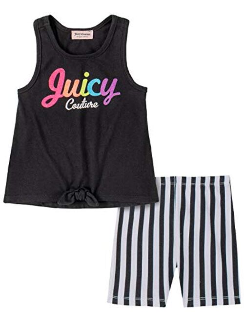 Juicy Couture Girls' 2 Pieces Bike Shorts Set