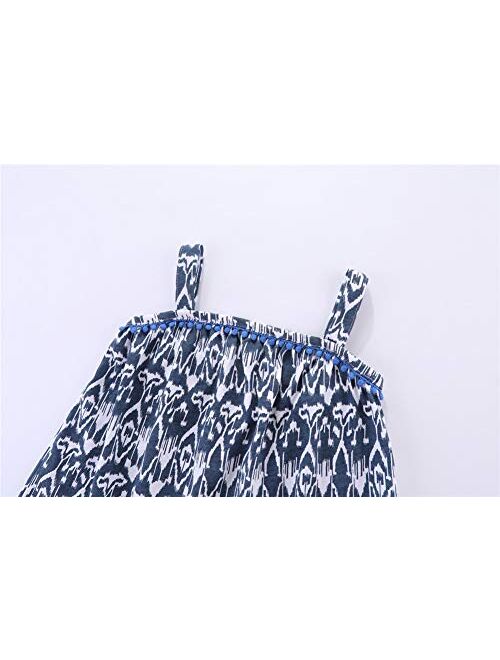 Mud Kingdom Little Girls Outfits Summer Holiday Floral Halter Tops and Short Clothes Sets