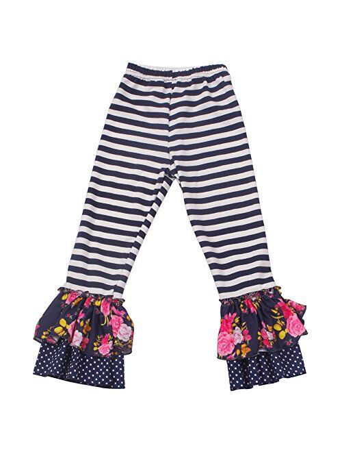 Girls Boutique Clothing Autumn Winter Spring Ruffle Dress Pants Outfits