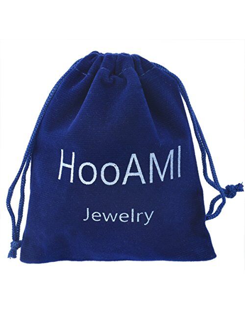 HooAMI Aromatherapy Essential Oil Diffuser Necklace Locket Pendant Stainless Steel Perfume Necklace with 12 Refill Pads