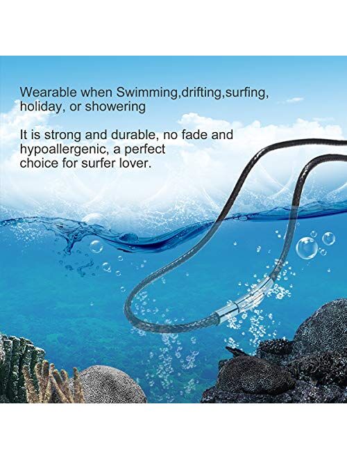 with Durable Snap Clasp 2/3mm Width Replacement Chain ChainsPro Can Engrave 16”18 20 22 24 26 28 30- Send Gift Box Waterproof Wax Rope Braided Leather Necklace 
