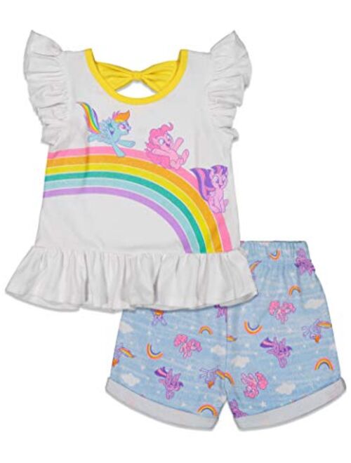 My Little Pony Girls T-Shirt and French Terry Shorts Set