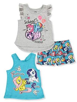 Girls 3-Piece Shirts and Short Set