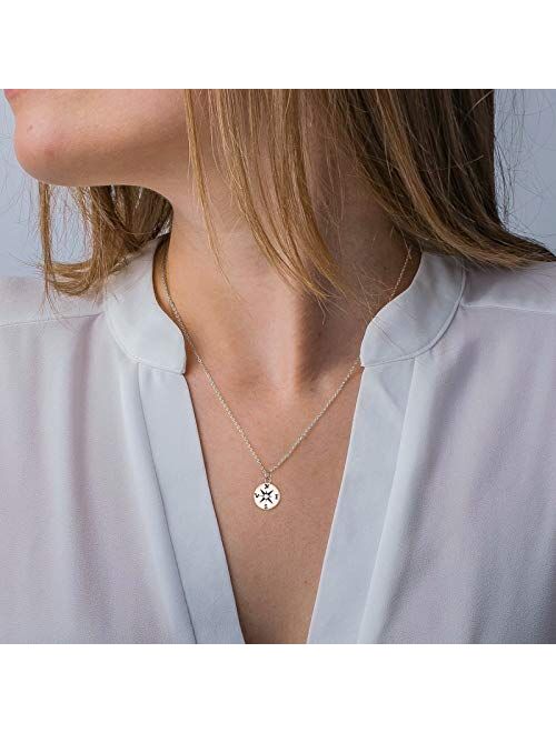 Dainty Necklaces for Women Girls, Infinity Circle Necklace Gifts for New Mom Granddaughter Best Friend Bridesmaid Cross Necklace for Religious Gifts Sister Cousin Aunt Gi
